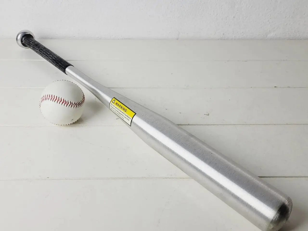 Billede 3 - ⭐️- Baseball Bat med Sort Greb - Inkluderer Baseba