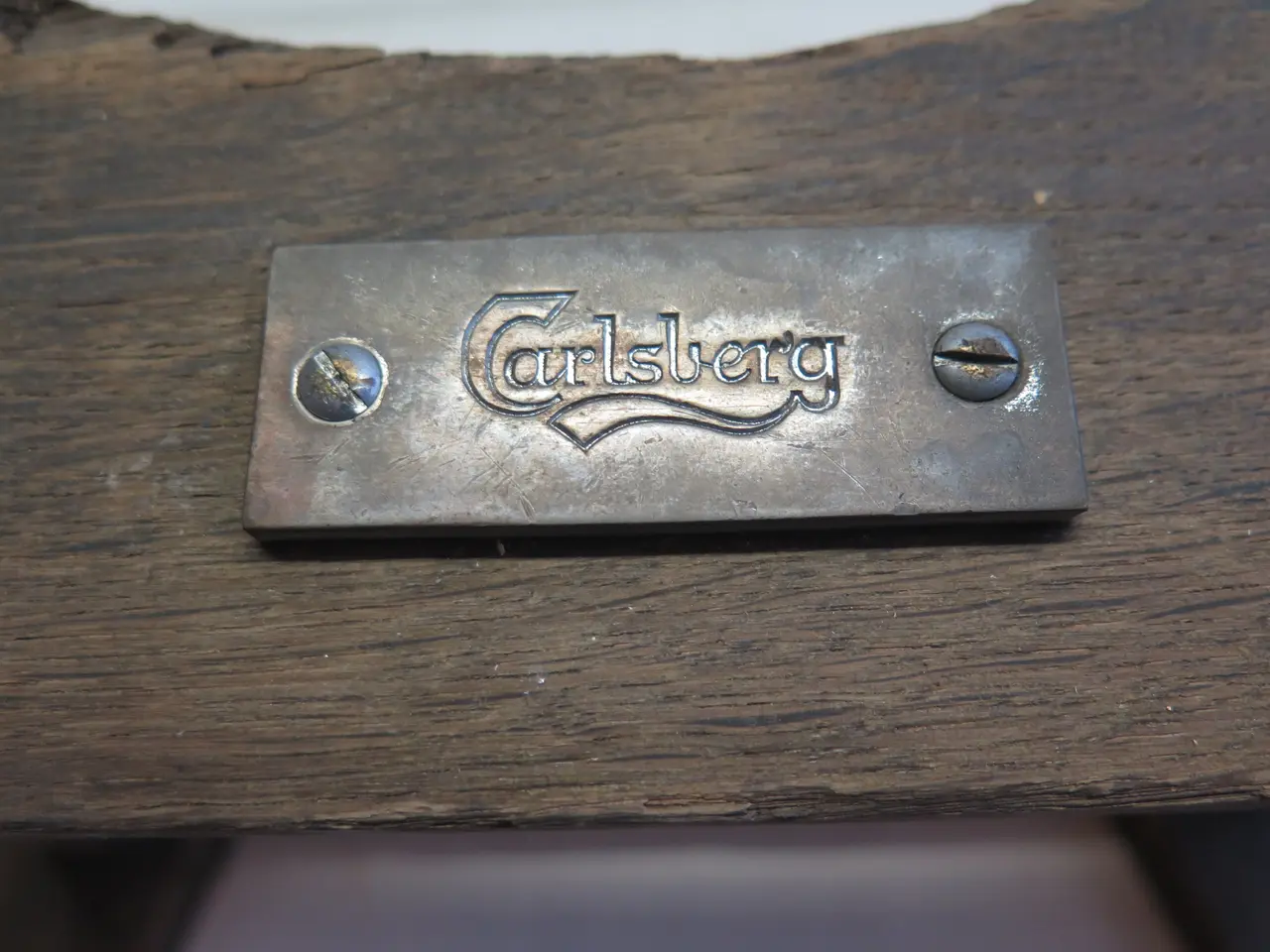 Billede 9 - Unikt og 100% komplet Carlsberg øl-fad i træ