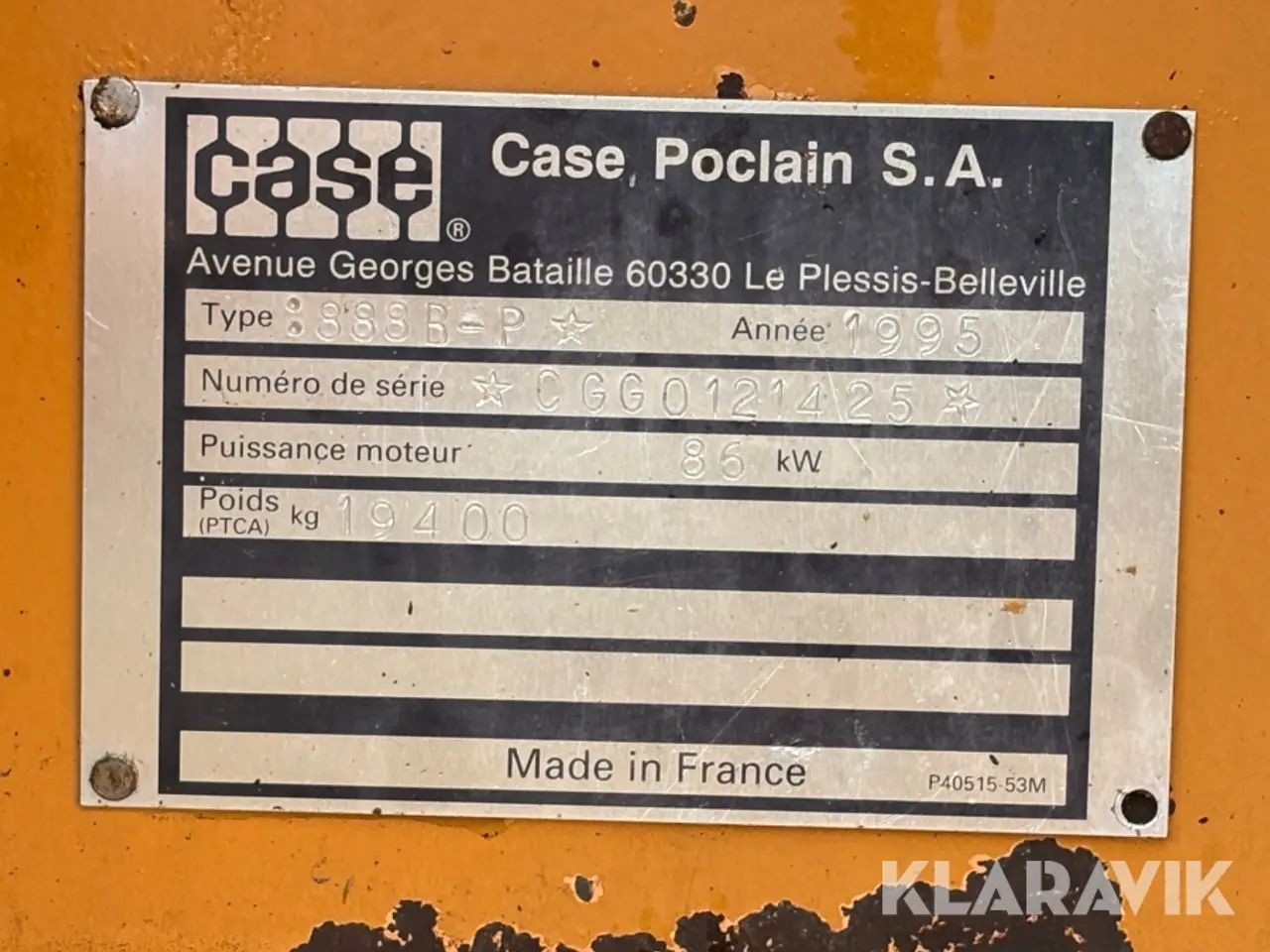 Billede 9 - Gravemaskine Case Poclain 888 B-P