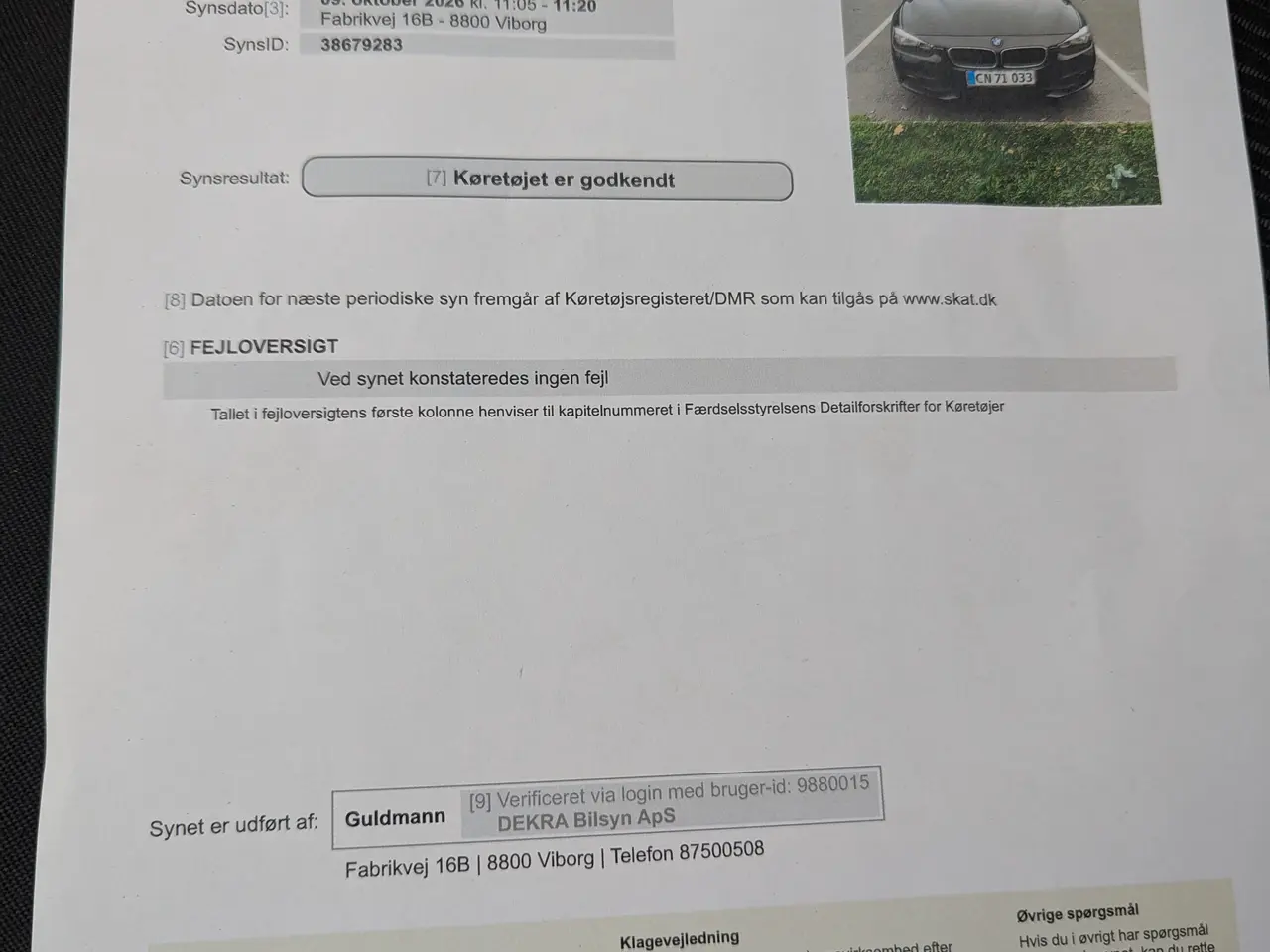 Billede 11 - BMW 320d F31 Nysynet