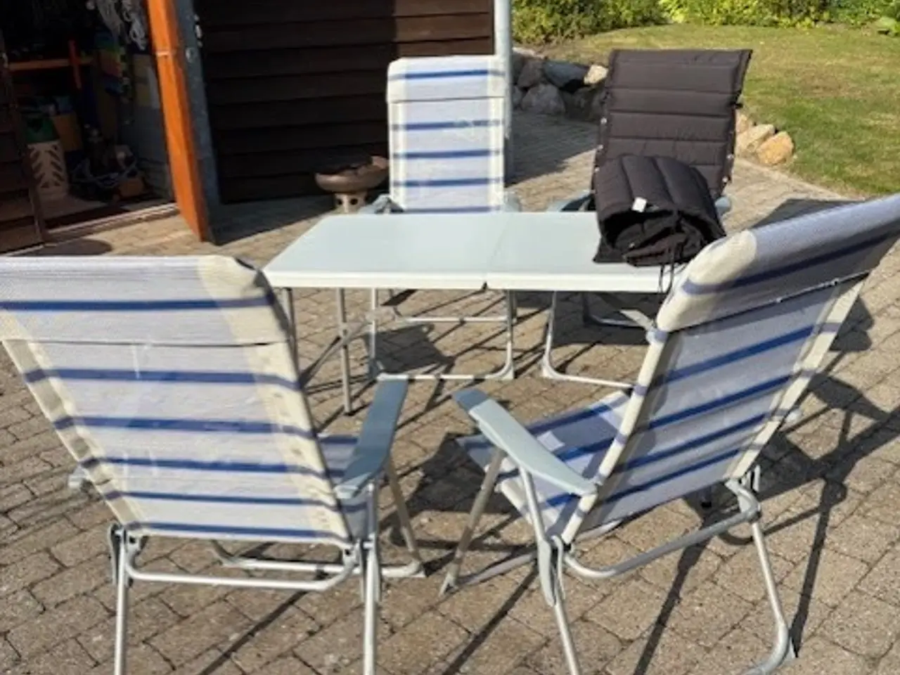 Billede 1 - Camping /Have/Strand Stole/ skammel med bordplade