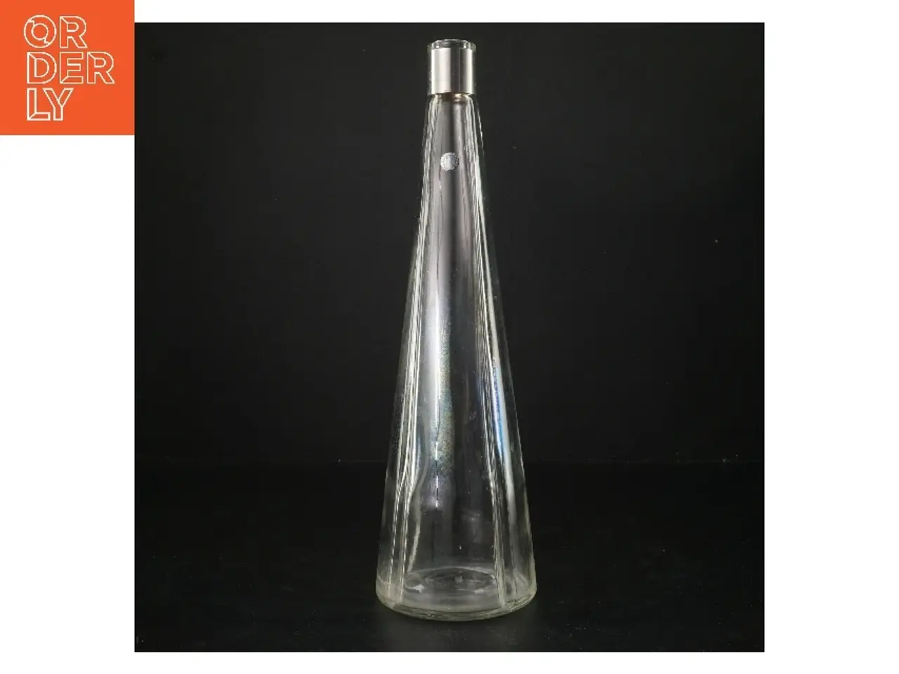 Billede 1 - Glasflaske med sølvtop fra Rosendahl (str. 34 cm)