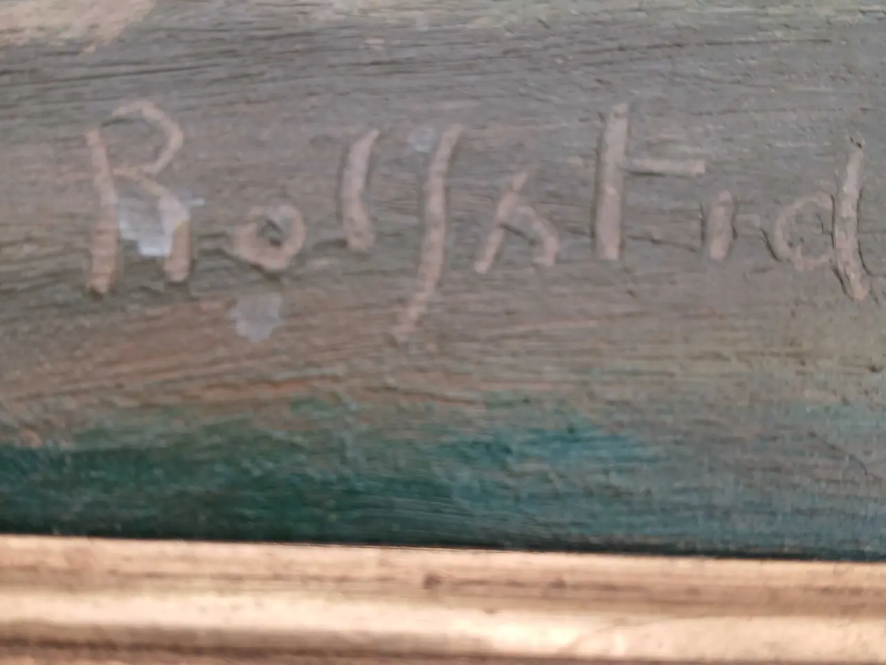 Billede 2 - Maleri. Signeret Rolfsted