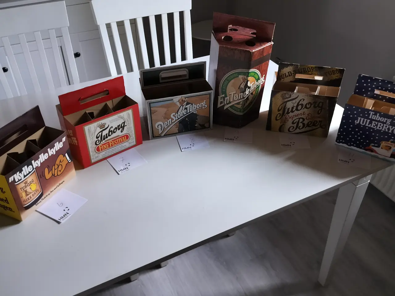 Billede 7 - Gamle 6 pack pap ølkasser