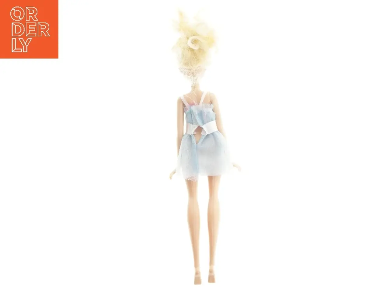 Billede 2 - Barbie dukke med blå kjole (str. 30,5 cm)