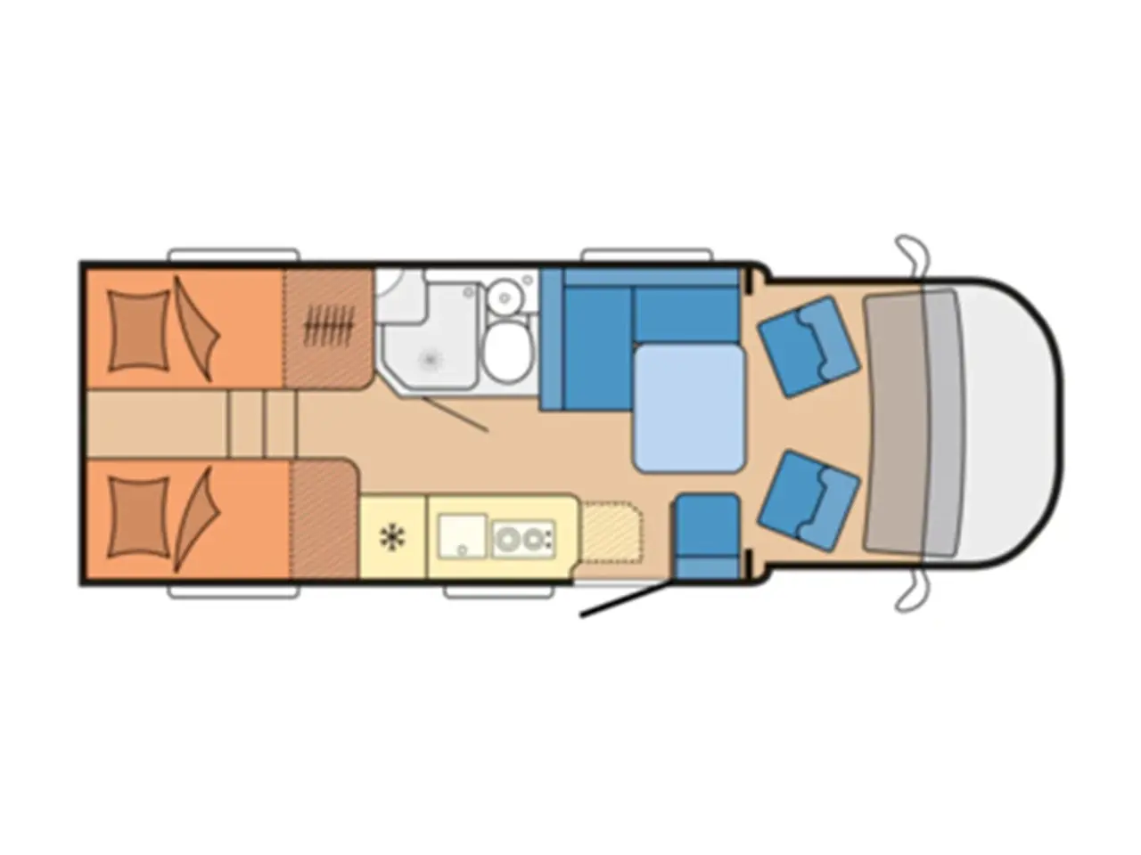 Billede 10 - 2026 - Hobby Prestige T 710 GE Aut.   Top lækker nyhed fra Hobby Autocamper fra Hinshøj caravan