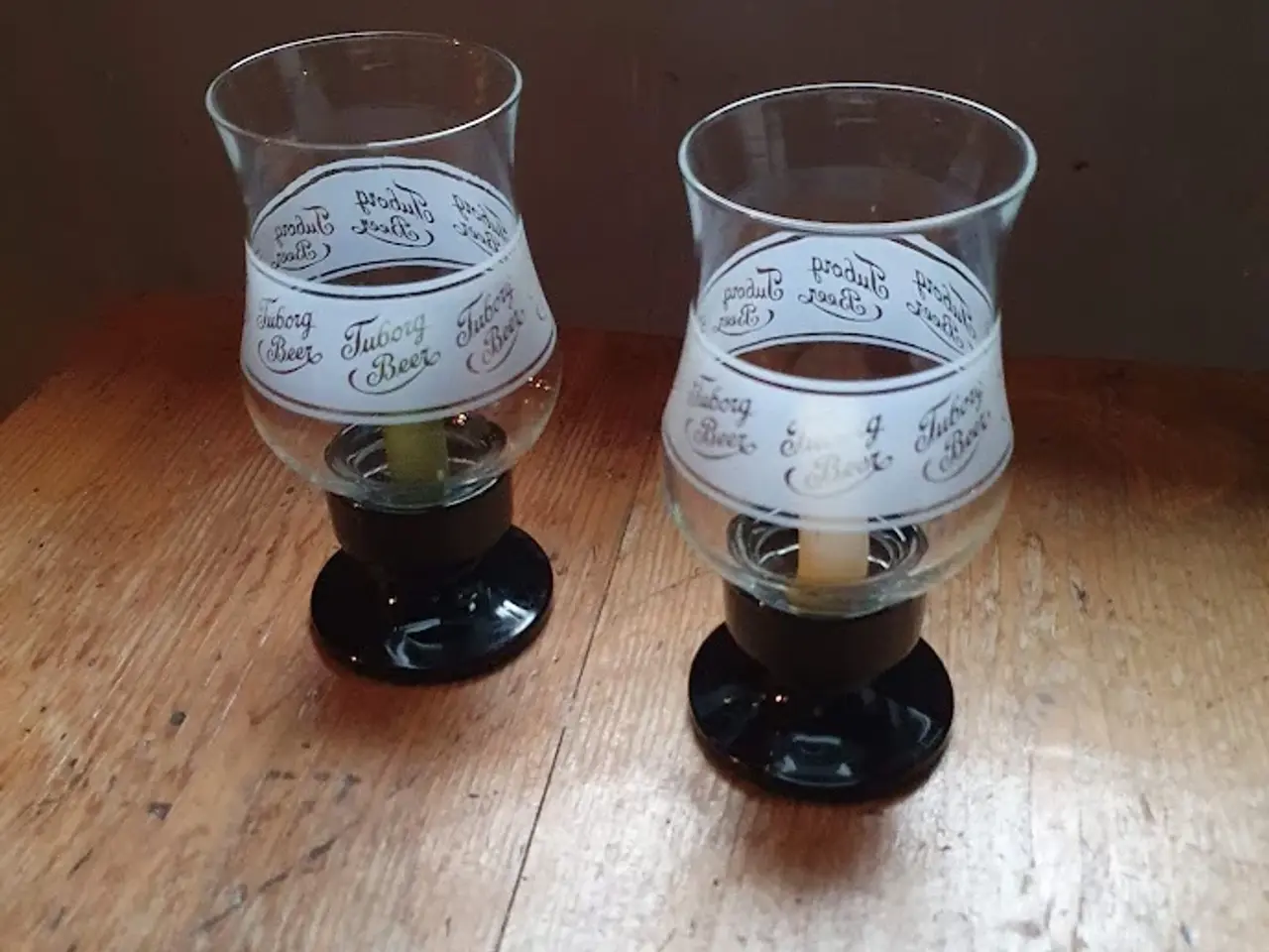 Billede 1 - Unikke vintage lysestager - Tuborg/Carlsberg