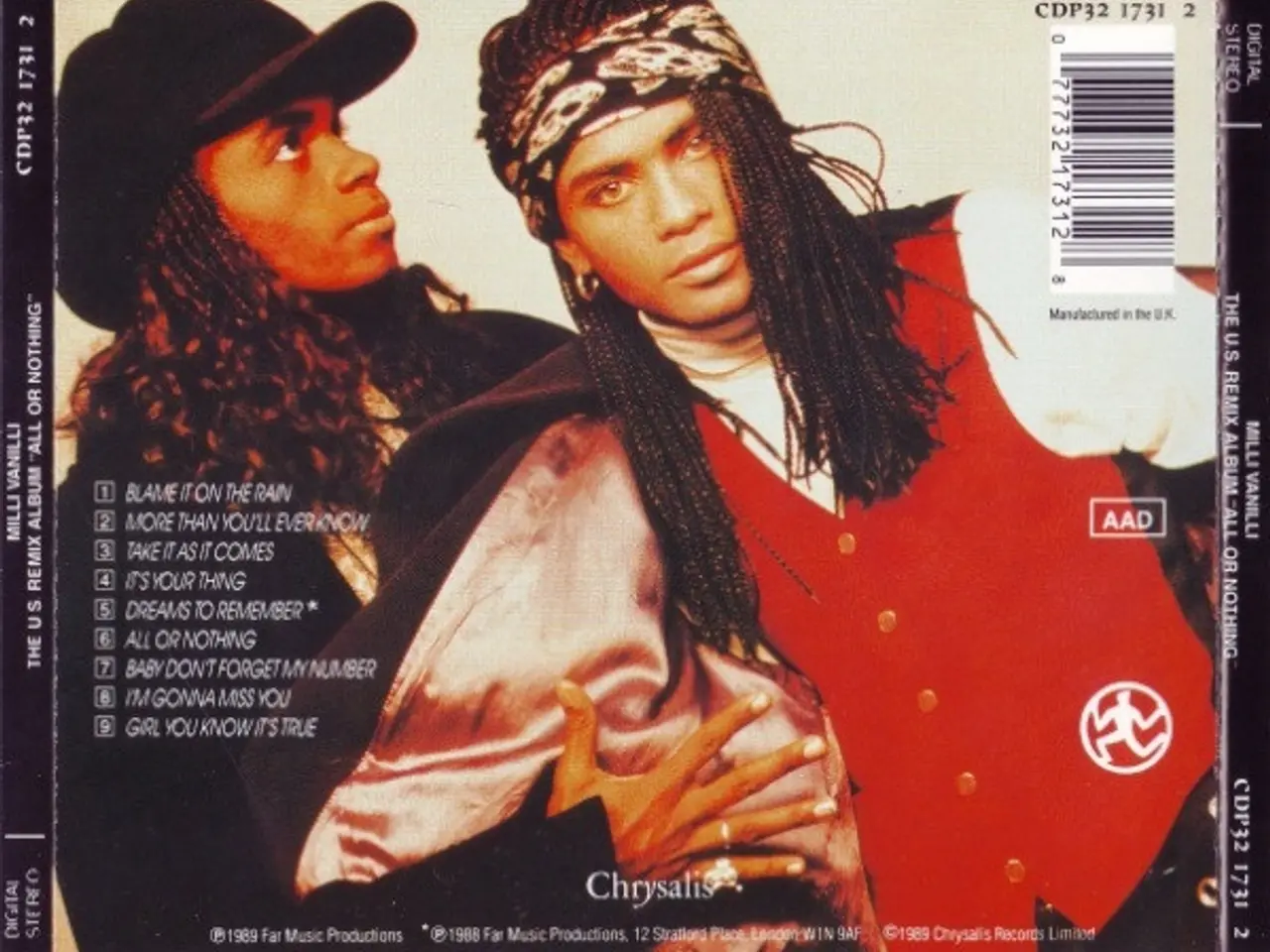 Billede 5 - Milli Vanilli – All Or Nothing – CD