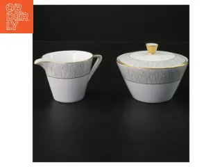 Koh-I-Noor flødekande og sukkerskål sæt (str. Ø. 8 cm. længde. 7 cm. og. ø. 11,5 cm. længde. 6,5 cm)