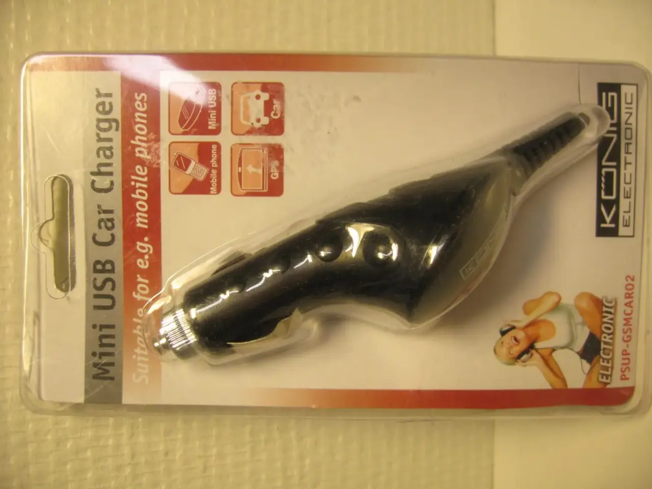 Billede 1 - Billader, 12V Mini USB lader