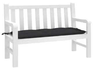 Hynde til havebænk 120x50x7 cm oxfordstof sort