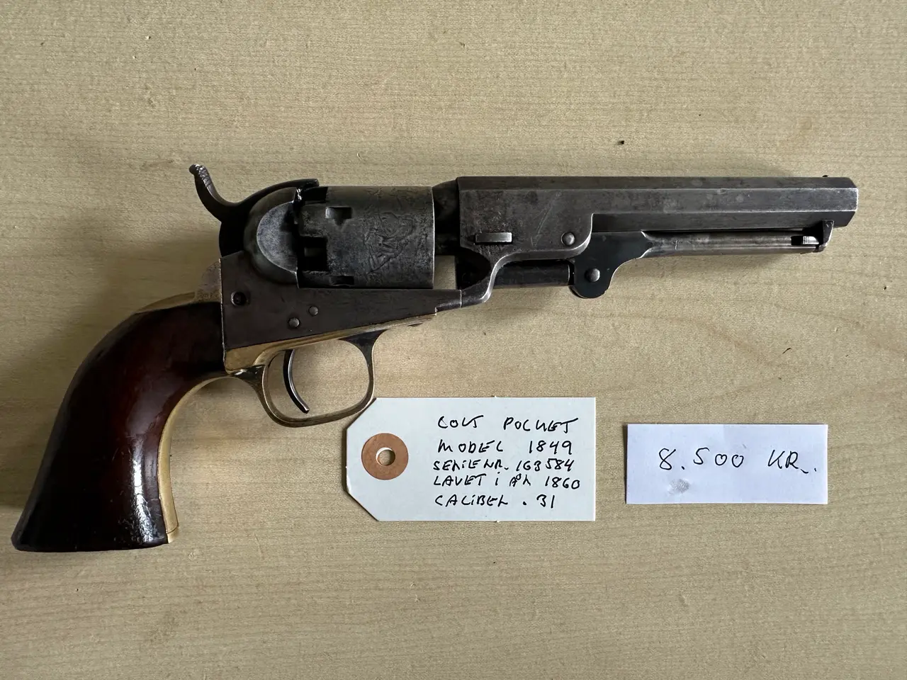 Billede 1 - Original Colt Pocket revolver model 1849