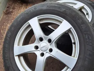 4 stk alufælge 17'' inklusive vinterdæk sælges