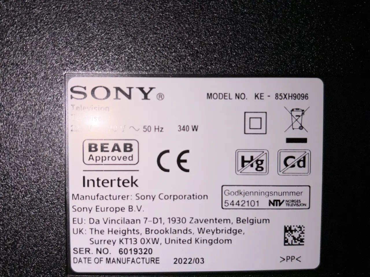 Billede 5 - Sony 85 full array (I can deliver and trade)