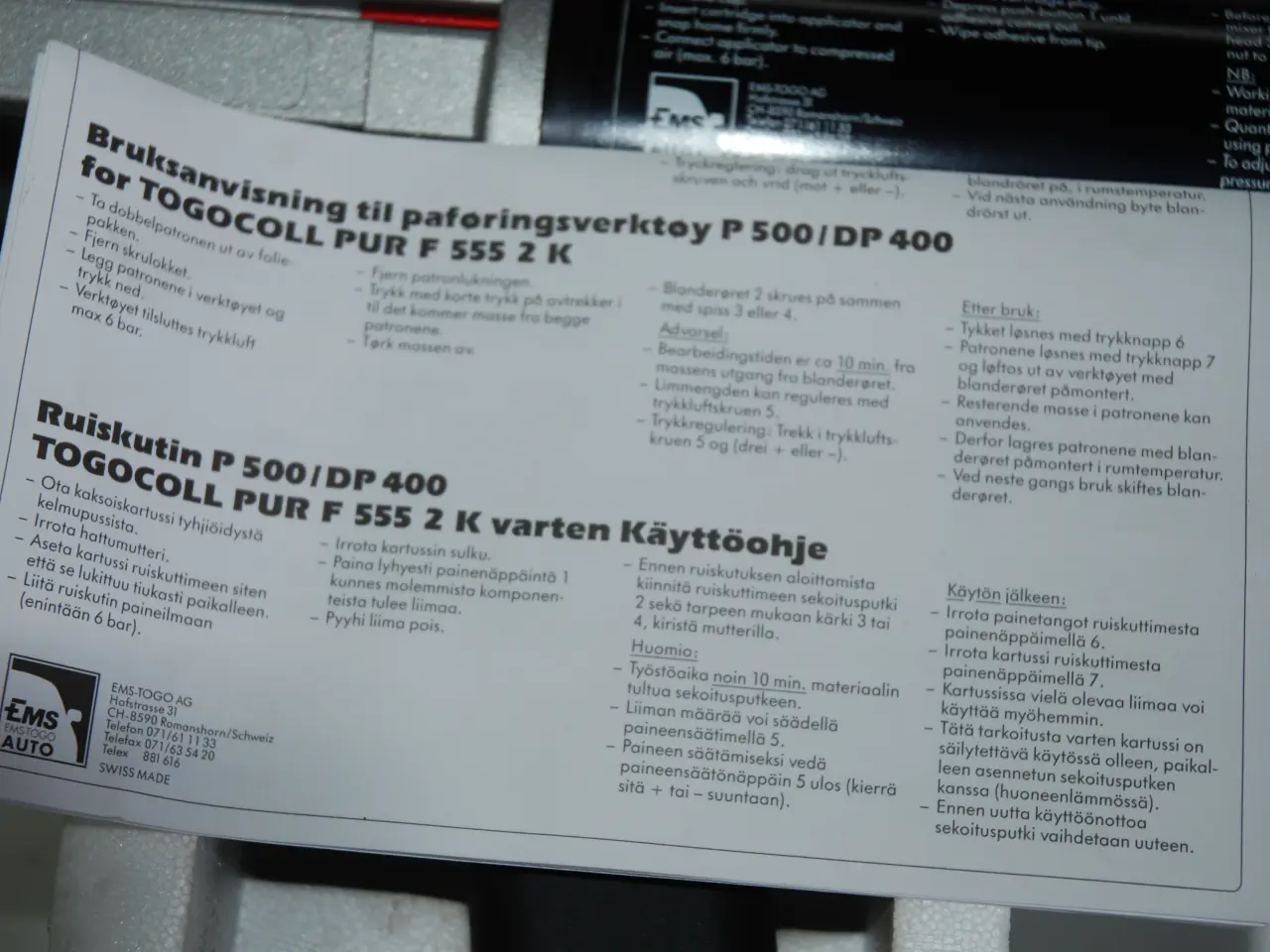 Billede 5 - Rudelim Værktøj 2 komponent