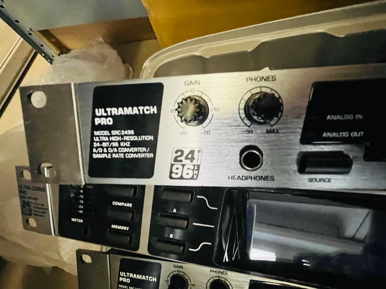 Billede 7 - Lydudstyr: Behringer Ultramatch Pro SRC2496 & Ultra-Curve Pro DEQ2496 (Rack)