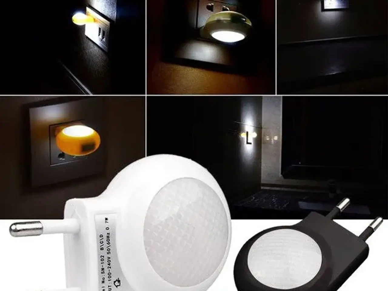 Billede 1 - LED natlampe - Lys op/ned