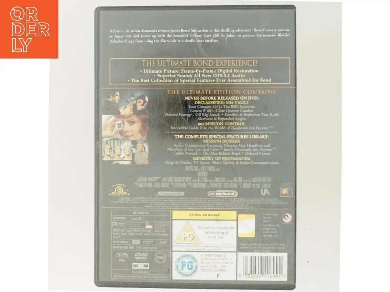 Billede 3 - Diamonds Are Forever med Sean Connery (DVD)