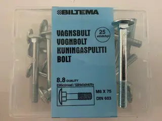 Bræddebolt M8 x 75 mm