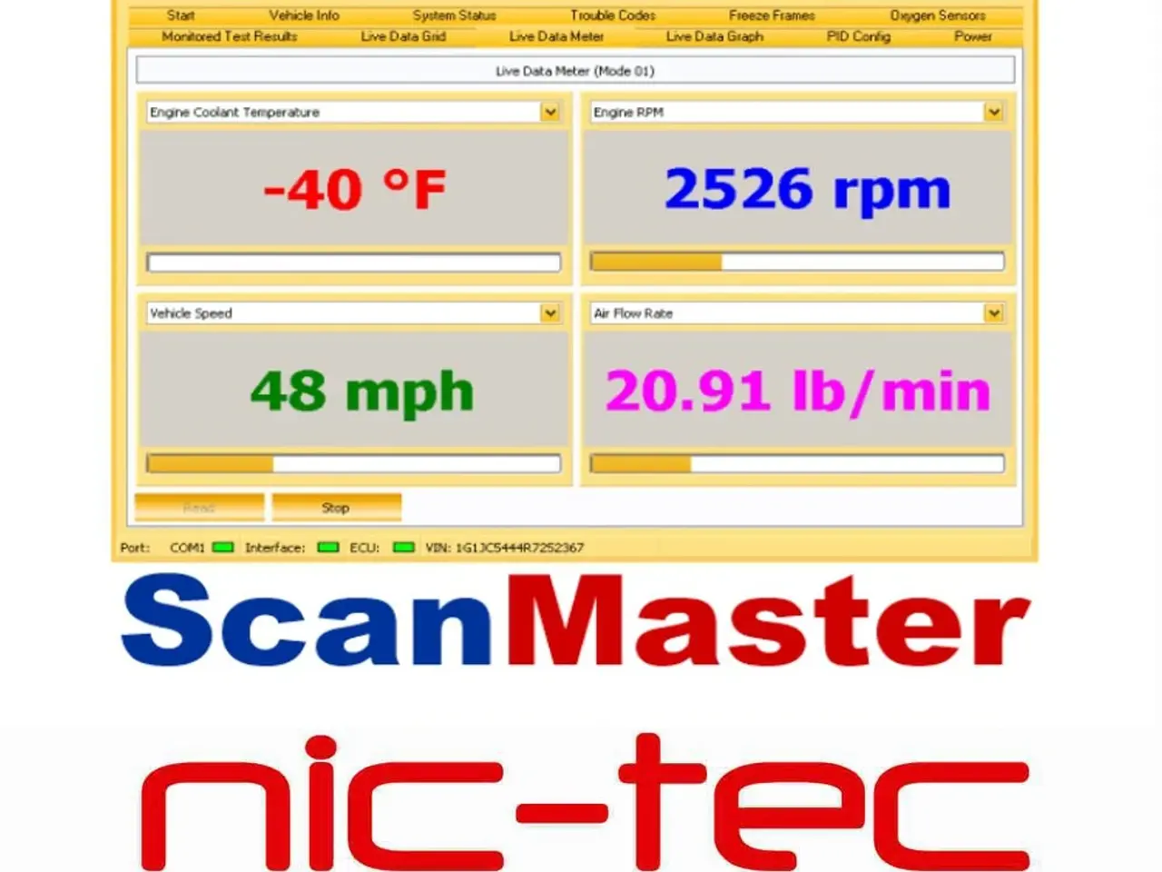 Billede 5 - Scanmaster program for ObdLink & Elm327 interfaces Dansk sprog