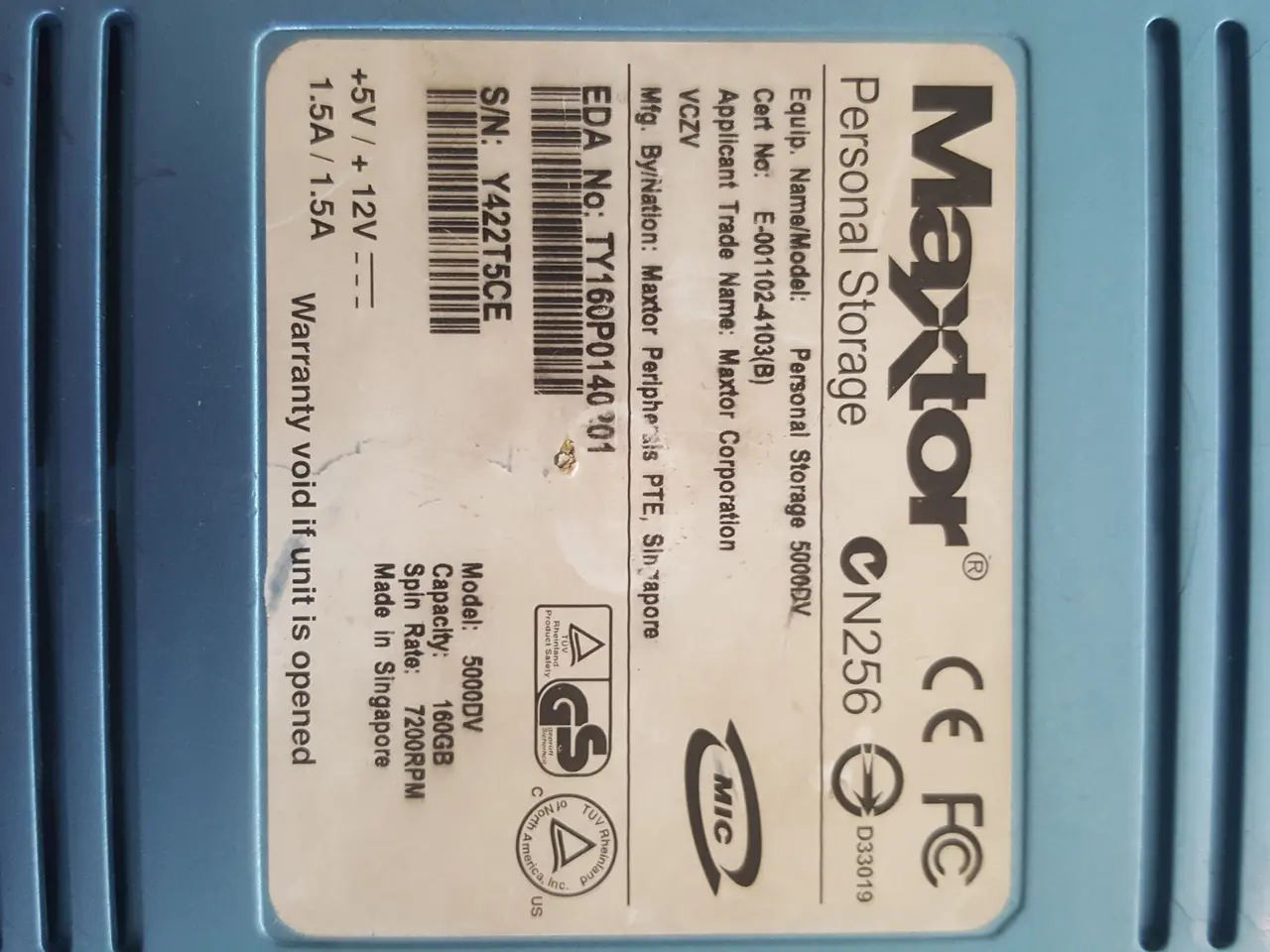 Billede 3 - maxtor 160 GB extern hdd