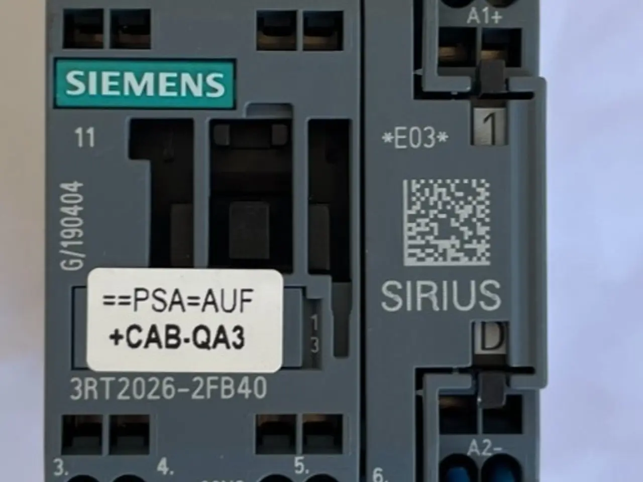 Billede 1 - Siemens 3RT2026-2FB40 SIRIUS kontaktor 3-pole 25A