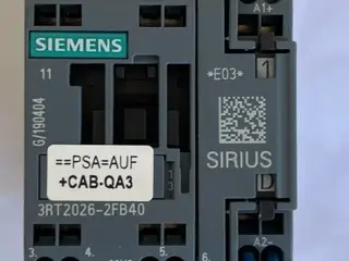 Siemens 3RT2026-2FB40 SIRIUS kontaktor 3-pole 25A