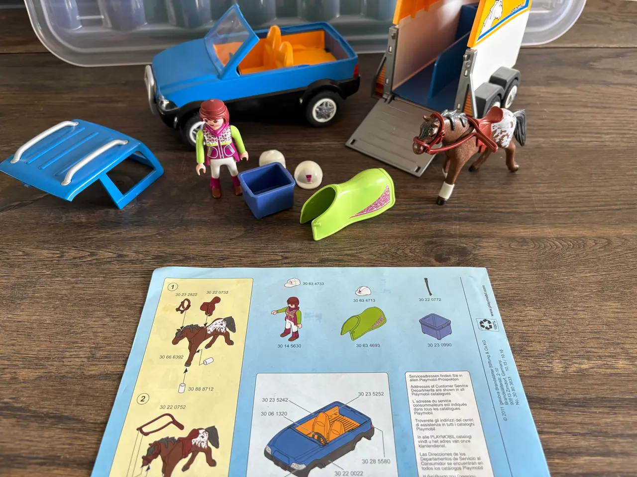 Billede 3 - PLAYMOBIL 5223 Bil med Hestetrailer