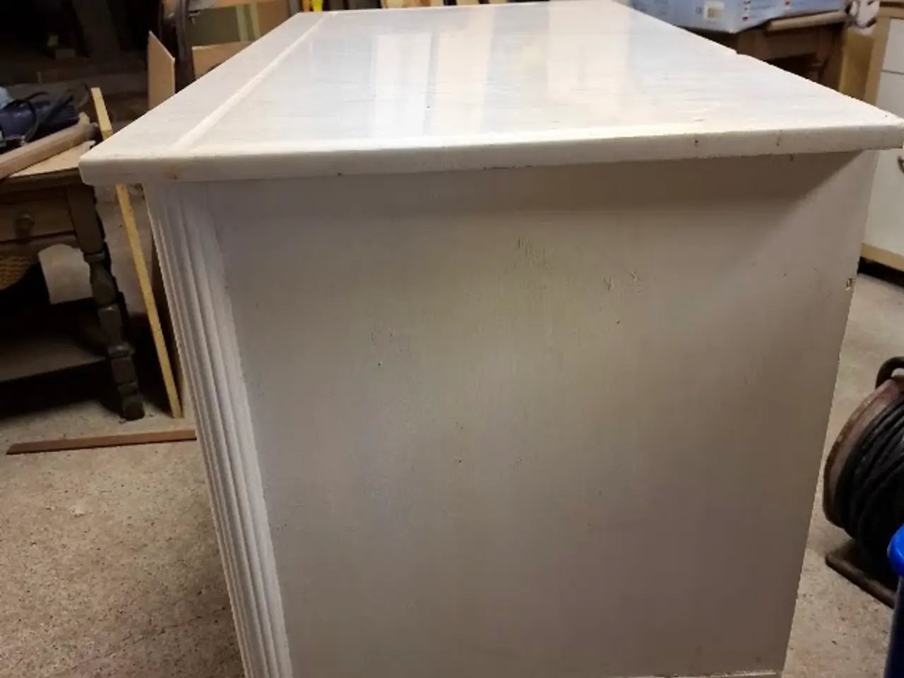 Billede 3 - Natbord med marmor