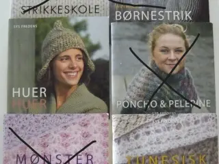 Sys Fredens strikke/hækle bøger