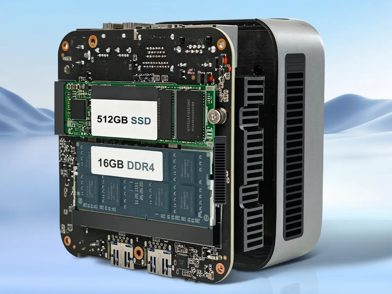 Billede 2 - Mini PC Intel CPU N150 - 16GB DDR4 Ram - 512GB HD.