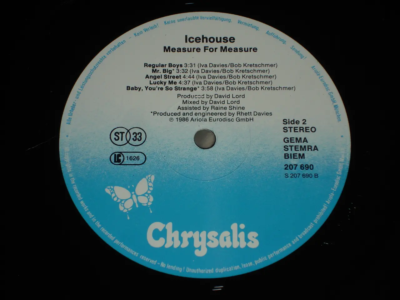 Billede 4 - (Sender gerne) Icehouse – Measure For Measure