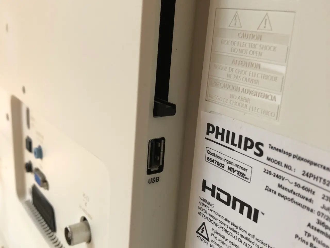 Billede 8 - Philips 24" fladskærms TV hvid