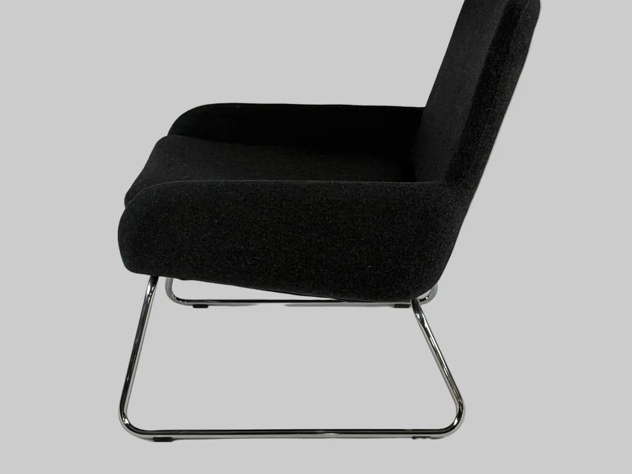 Billede 4 - Softline Coco Loungestol – Sort/Krom Stel