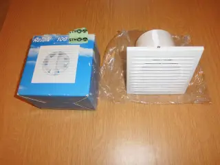 Badeværelsesventilator med timer og fugtstyring