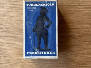 Ældre Tordenskjold tændstik æske