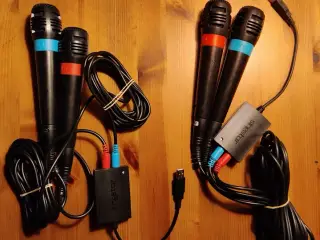 Singstar mikrofoner til PS2 + spil dertil