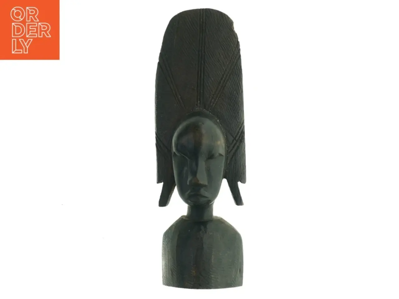 Billede 1 - Træskulptur af figur (str. 25 x 8 cm)