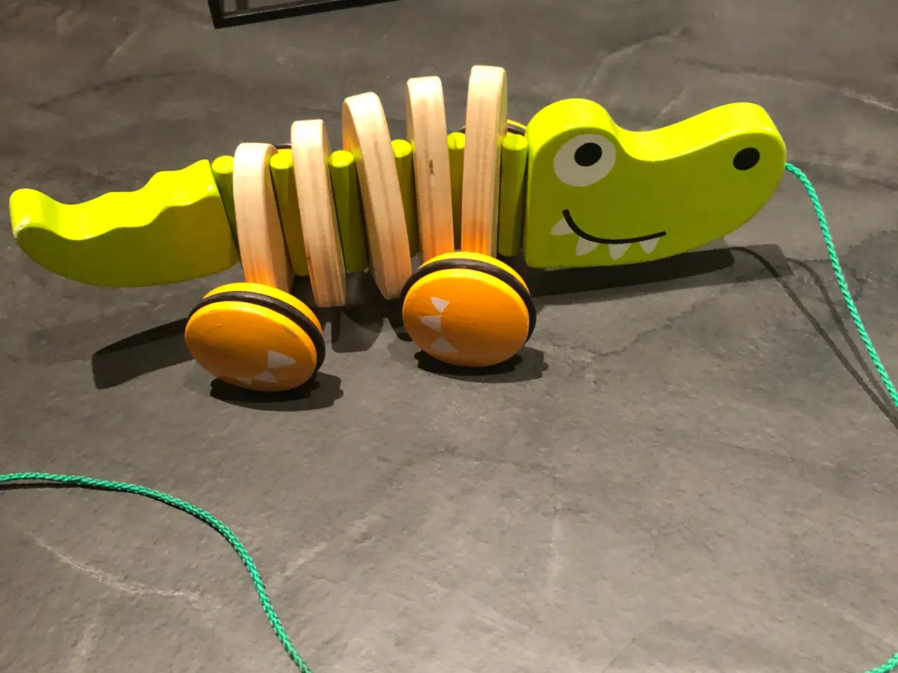 Billede 1 - Hape træklegetøj krokodille