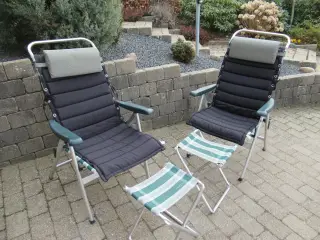 Campingstole Lafuma med skamler