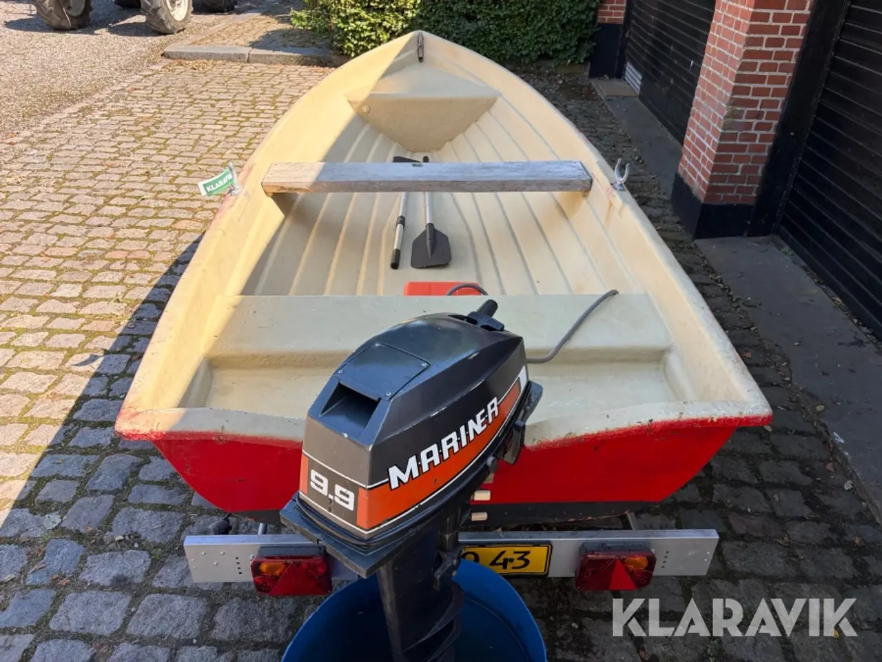 Billede 4 - Jolle med Mariner påhængsmotor og Variant bådtrailer