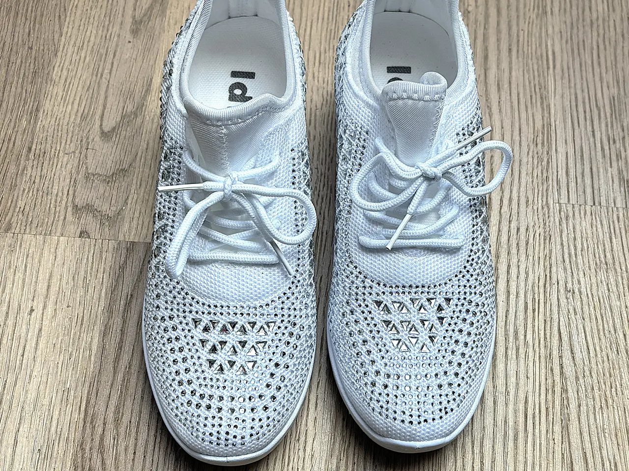 Billede 1 - Sneakers med blanke sten