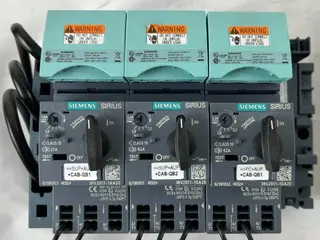 Siemens Sirius 3RV2011 Motor Starter parti 3x MPCB