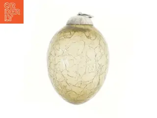 Glasjulekugle med krakeleret finish (str. 11 cm)