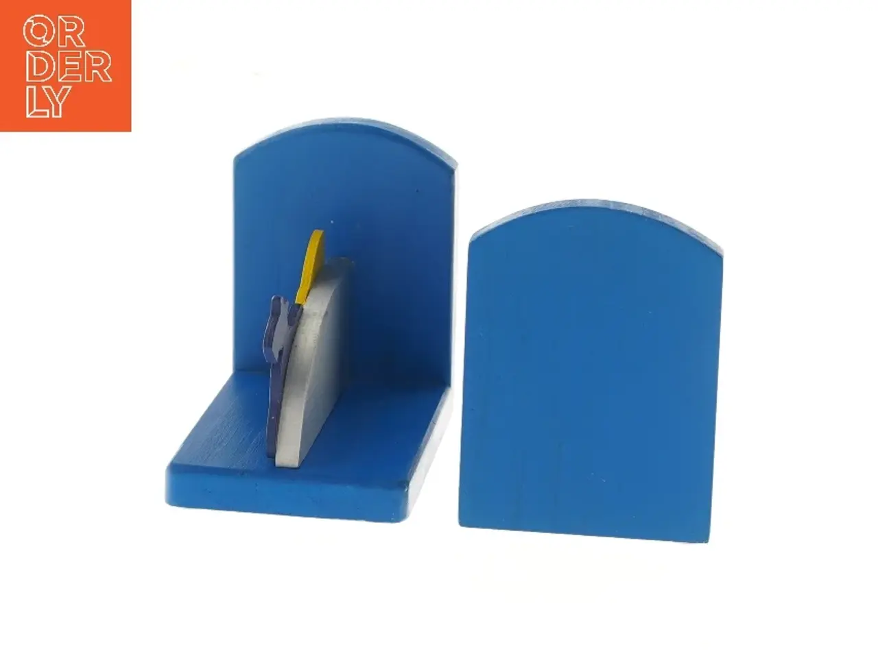 Billede 3 - Bogstøtte med rumtema (str. 13x9,5x14 cm)