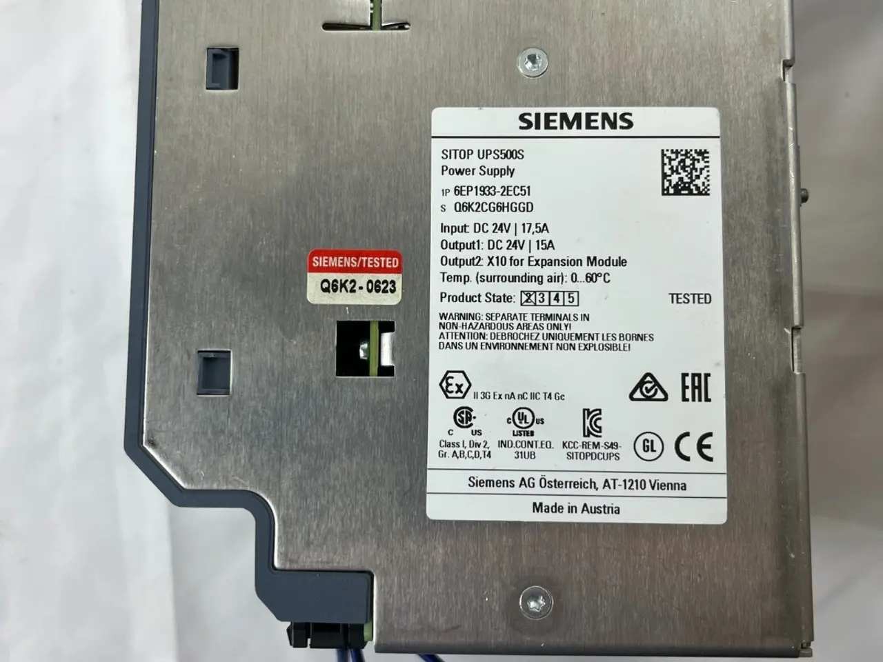 Billede 10 - Siemens SITOP UPS500S 6EP1933-2EC51 24V 15A UPS