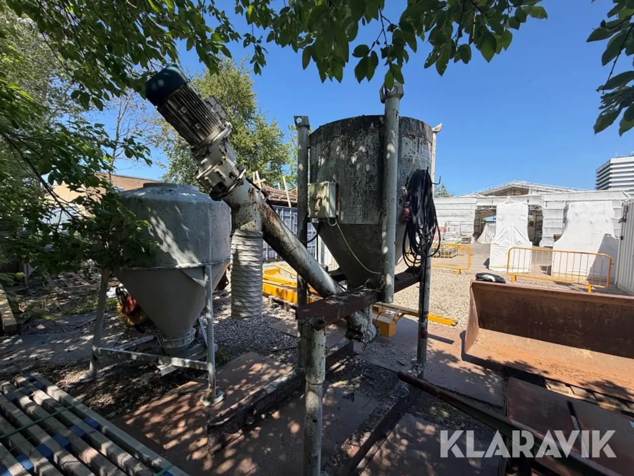 Billede 10 - blandesilo med snegl og elmotor Berger CF1711