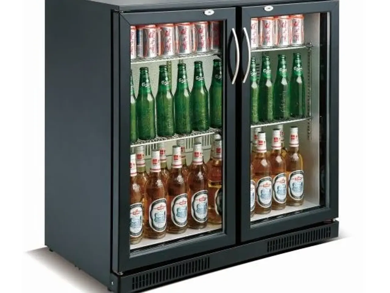 Billede 1 - Backbar / barkøleskab 198 liter – med 2 glasdøre