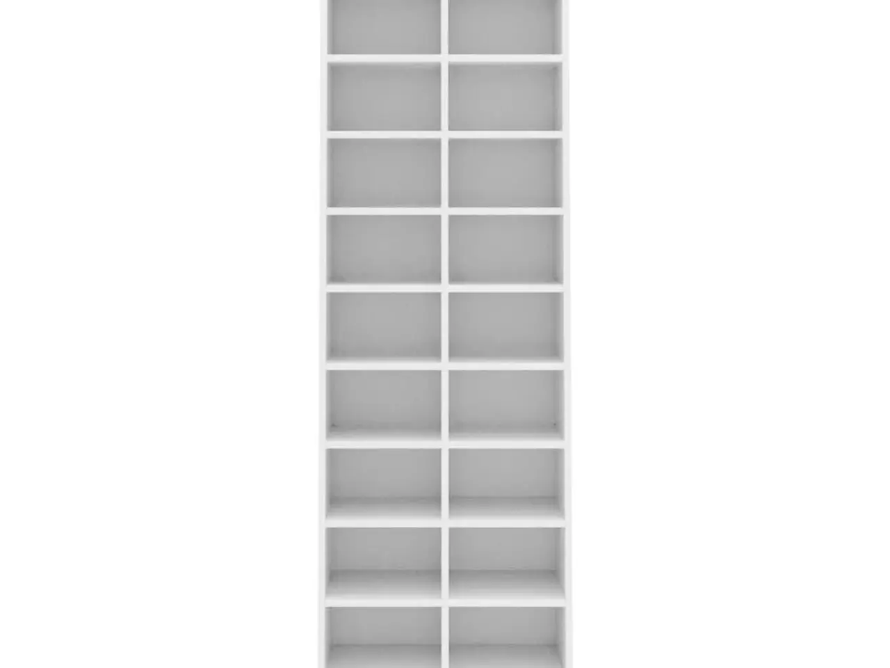 Billede 4 - Skoreol 54 × 34 × 183 cm i konstrueret træ - hvid