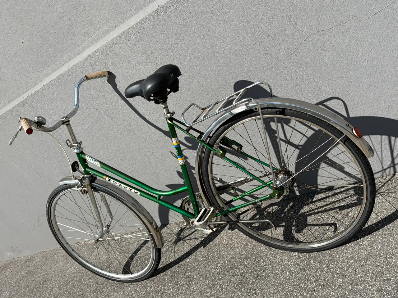 Billede 7 - Flot mørkegrøn retro damecykel, Monark - made in S